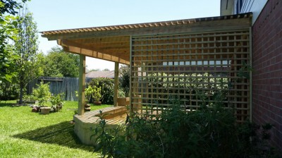 Custom Wood Deck and Shade Arbor | Kingwood Humble Houston Deck Company